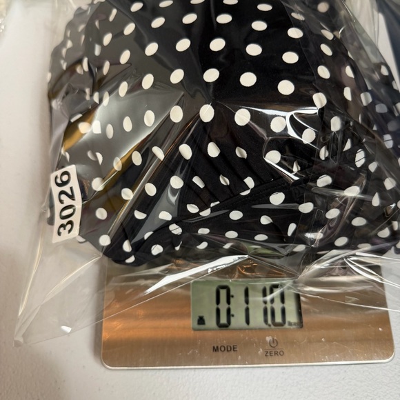 Lands End Tankini Top Halter Neck Black White Polka Dot Beach Vacation Swim 18 - Picture 14 of 14